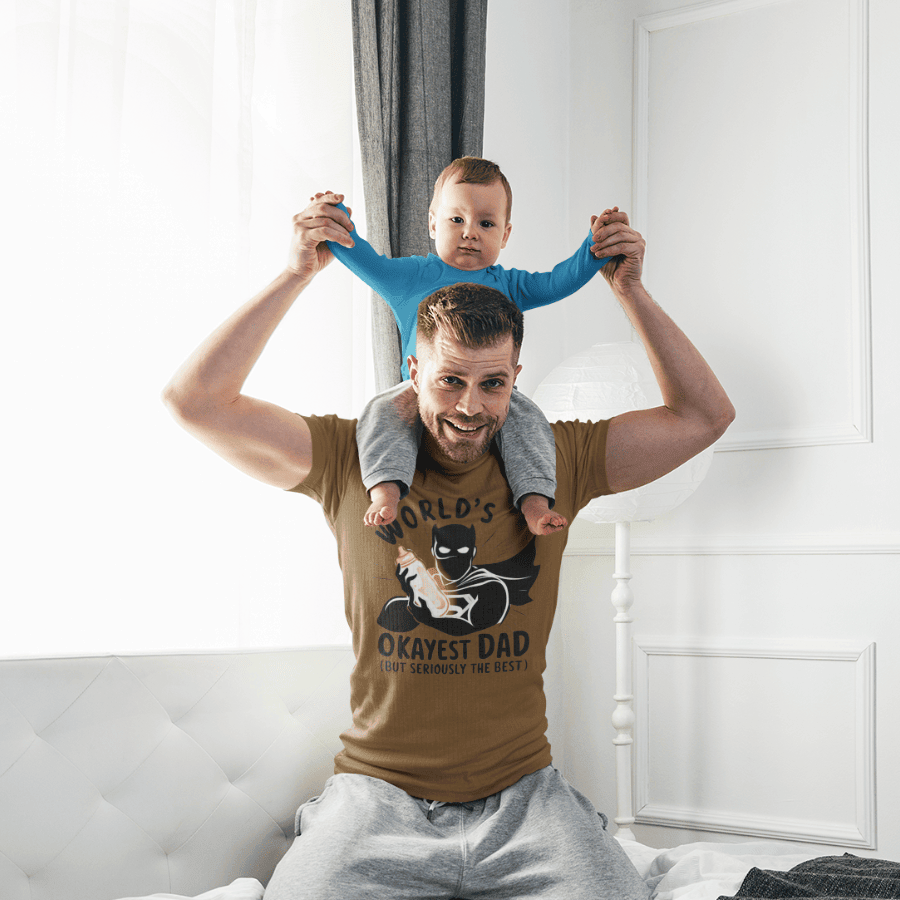 PREMIUM WORLD'S OKAYEST DAD T-SHIRT NDM